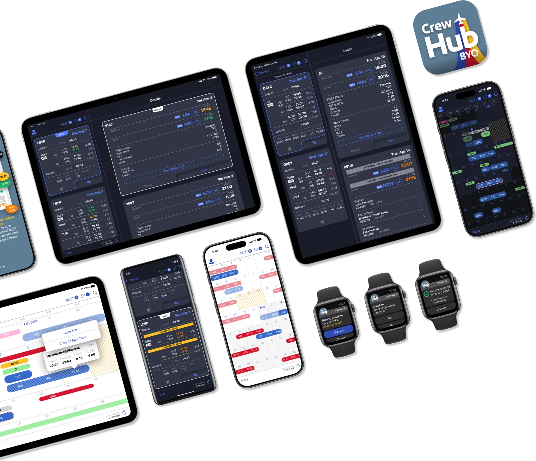 U.S. low-cost airline crew scheduling app