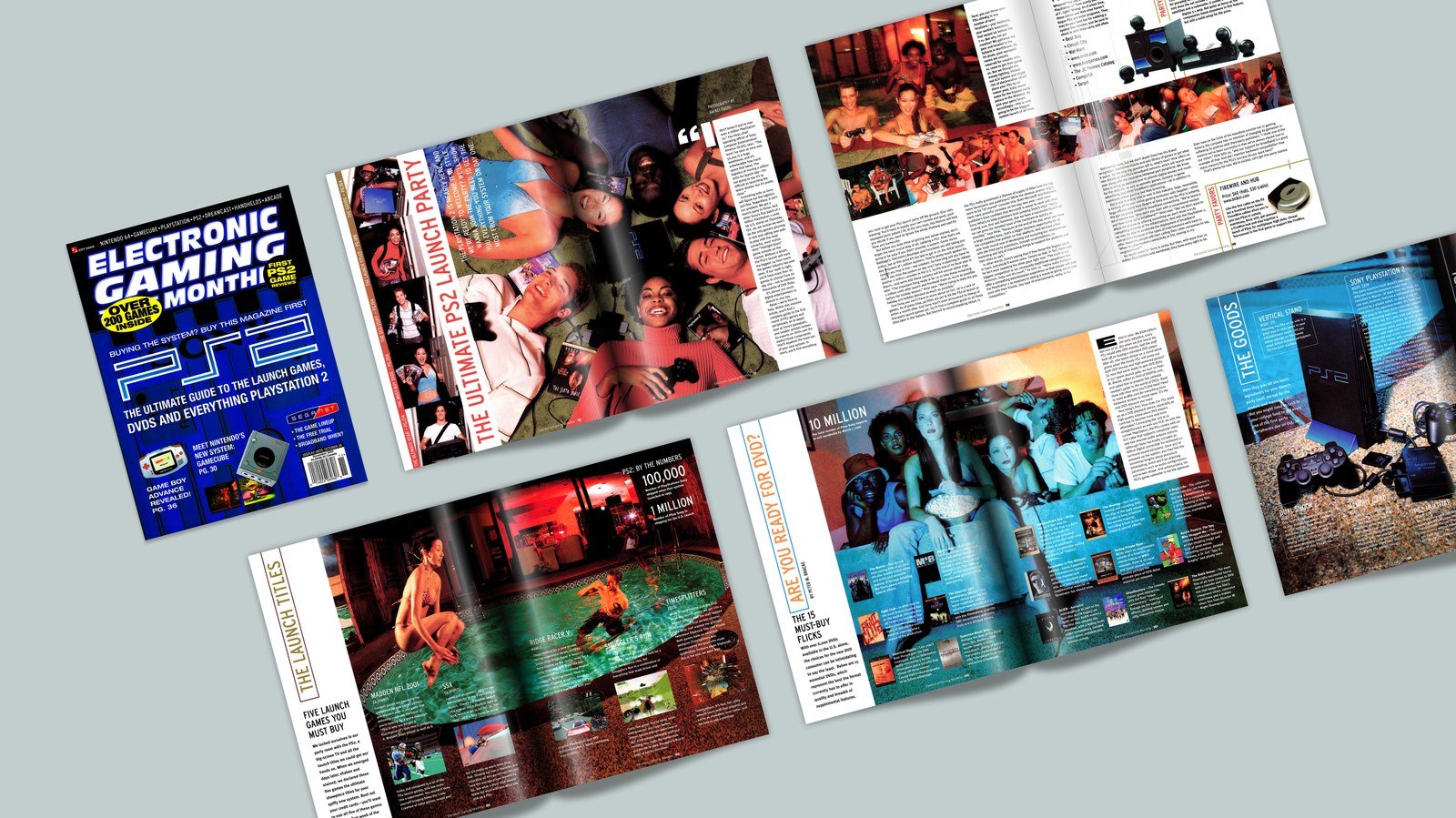 EGM #136 Sony PS2 Launch spread