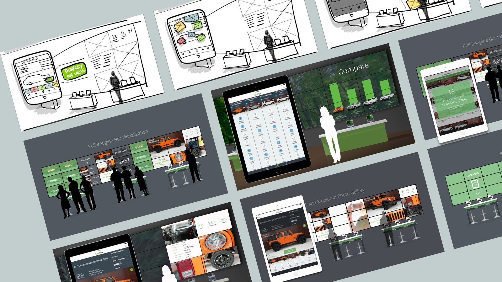 Imagine Bar storyboards